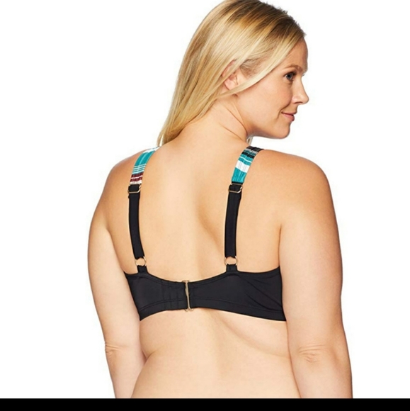 Coastal Blue Plus Size V Neck Halter Bikin… - Picture 2 of 2